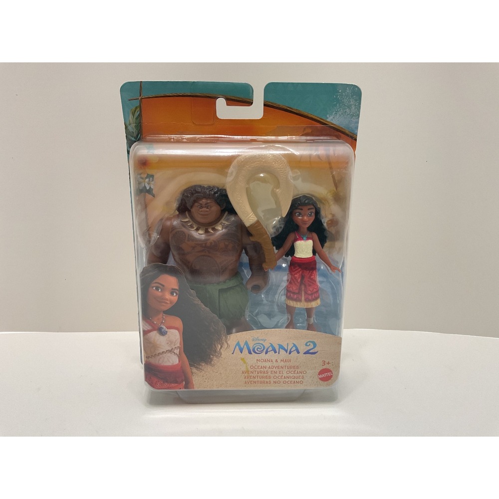 Disney Moana 2 Ocean Adventures Moana & Maui Action Figure Set Mattel‎ JDD44 New